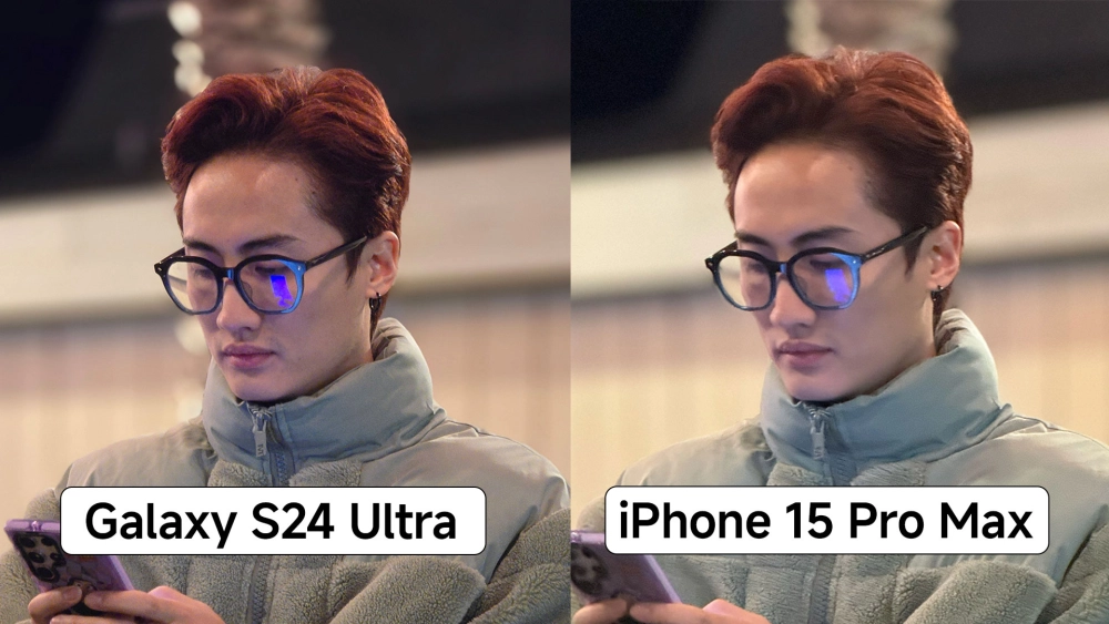 Ảnh chụp từ camera Samsung Galaxy S24 Ultra và iPhone 15 Pro Max