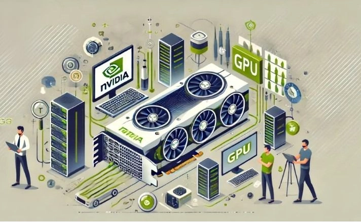GPU NVIDIA tăng tốc huấn luyện mô hình AI trong trung tâm dữ liệu