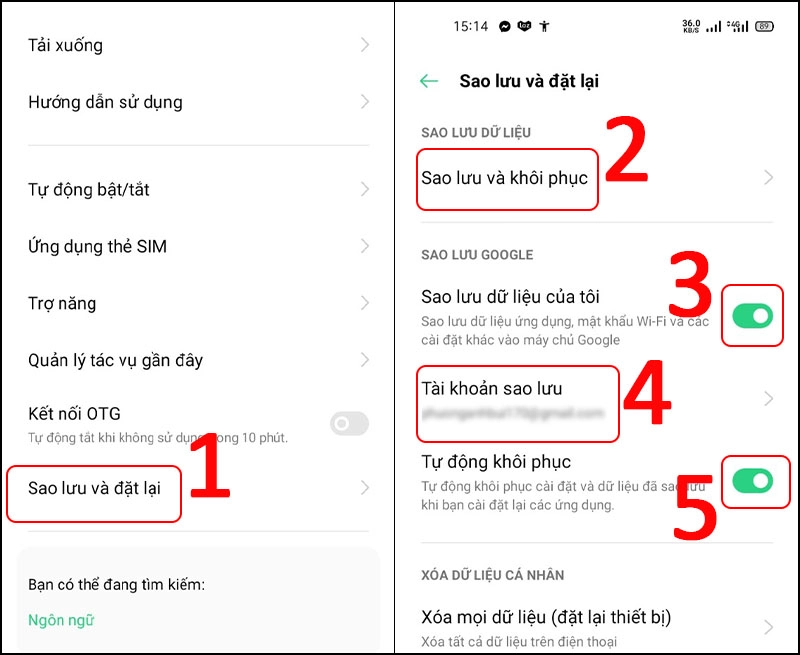 Sao Lưu Dữ Liệu Trước Khi Cập Nhật